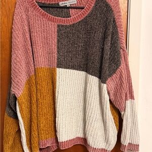 Absolutely Famous Multicolor Block Sweater
